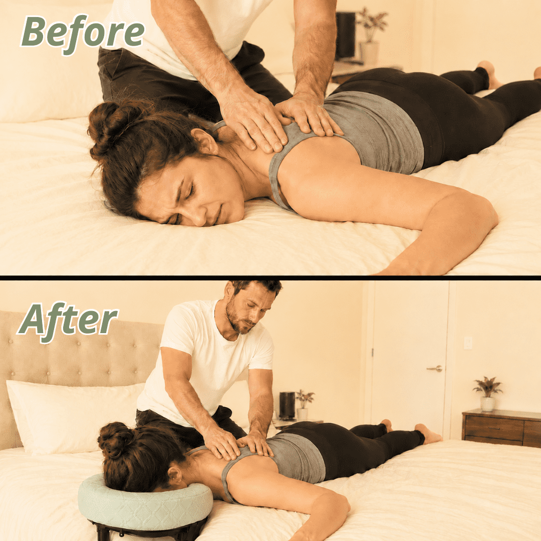 SpaRest™ Massage Headrest – Turn Any Bed Into a Massage Table