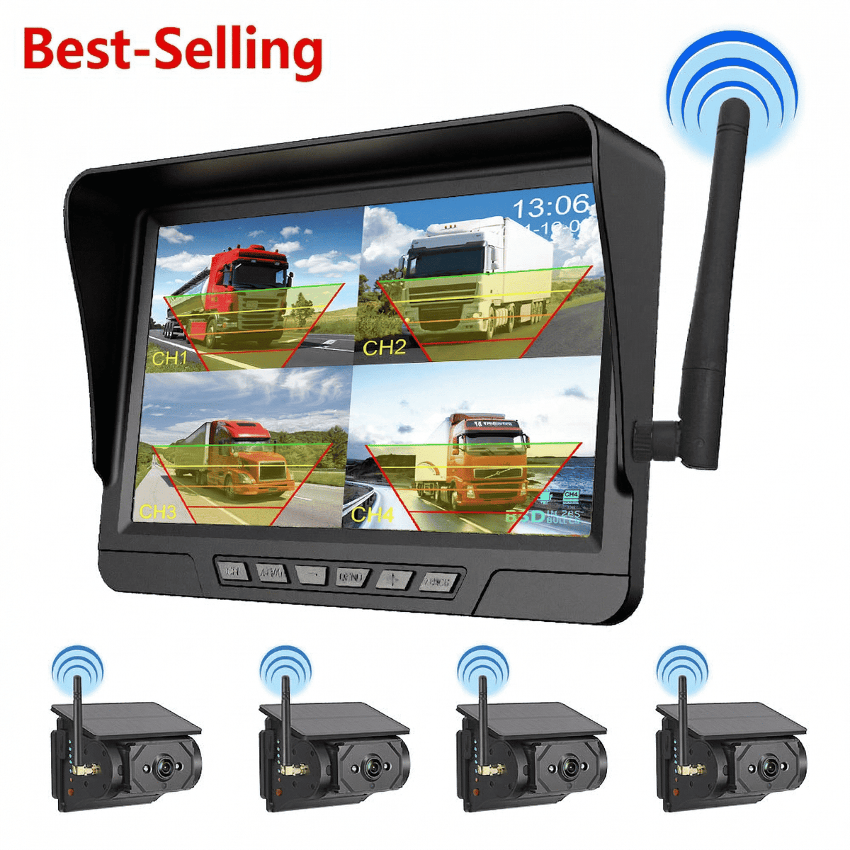 SolarView Pro™ Magnetic Solar Wireless Backup Camera