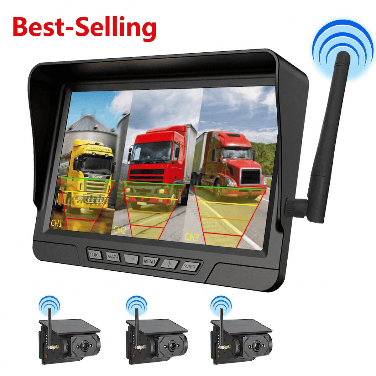 SolarView Pro™ Magnetic Solar Wireless Backup Camera
