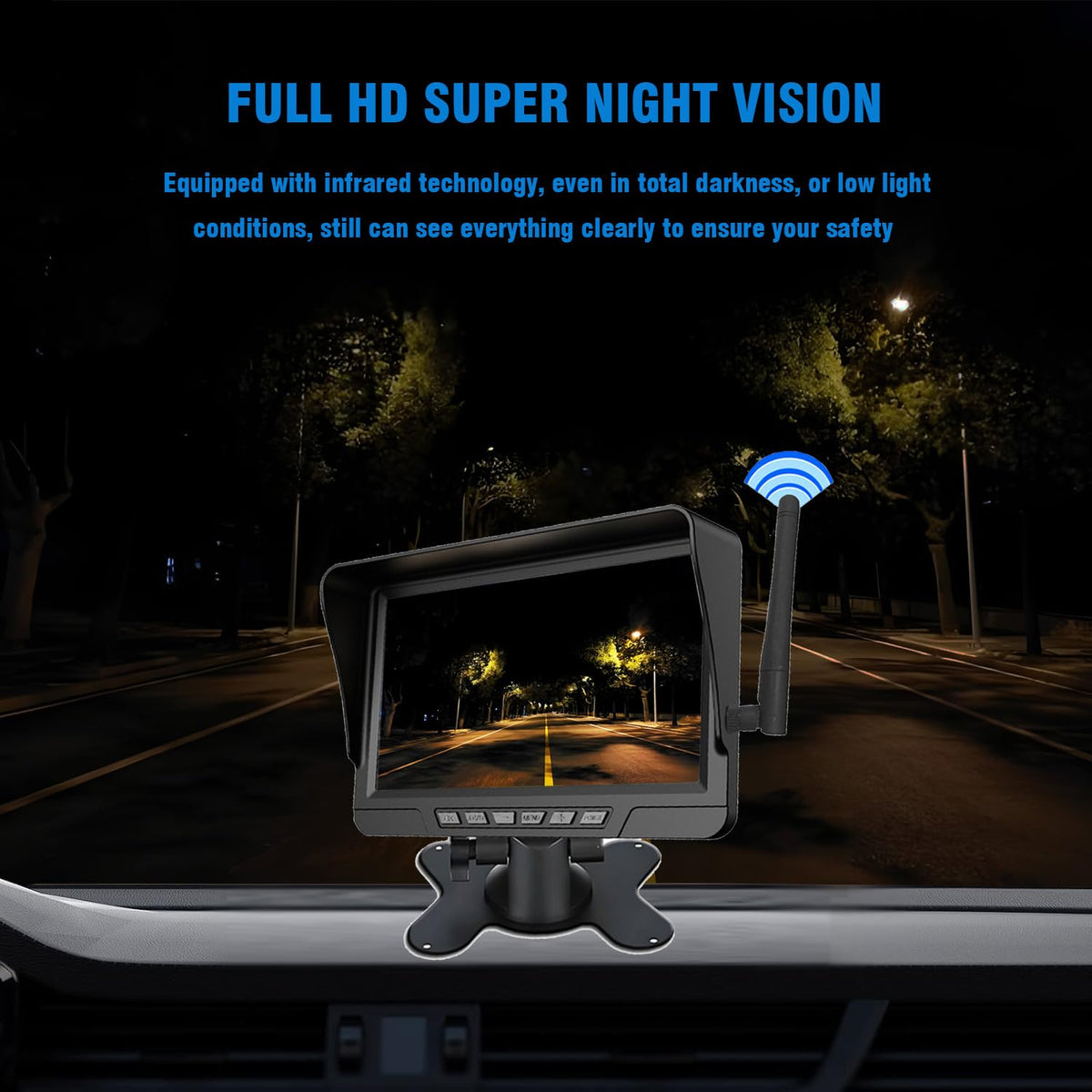 SolarView Pro™ Magnetic Solar Wireless Backup Camera
